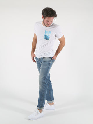 MOD JEANS Thomas Five Pocket - Weathered Horizon Blue - SP21-1009.1977