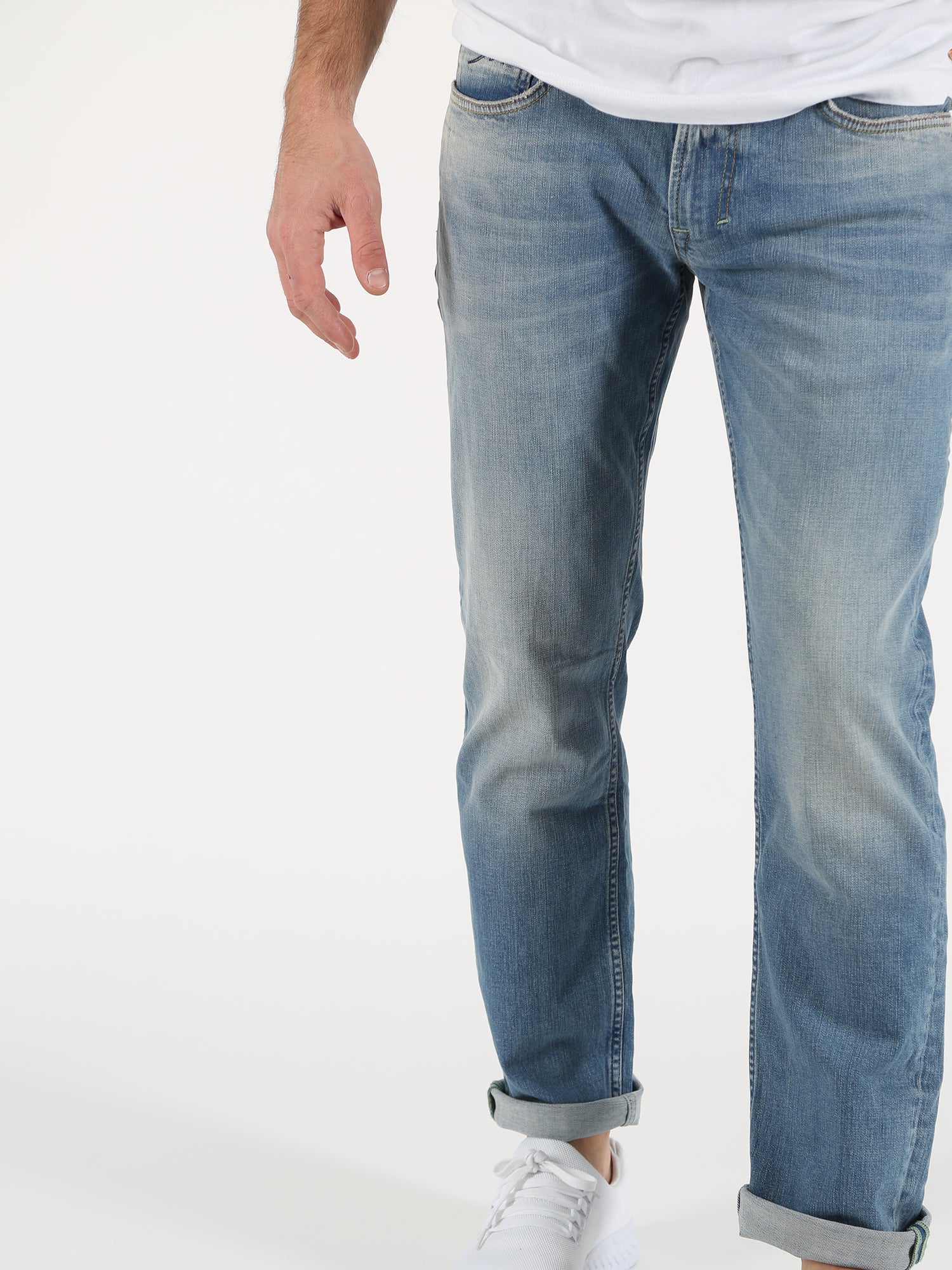 MOD JEANS Thomas Five Pocket - Weathered Horizon Blue - SP21-1009.1977 von MOD Jeans