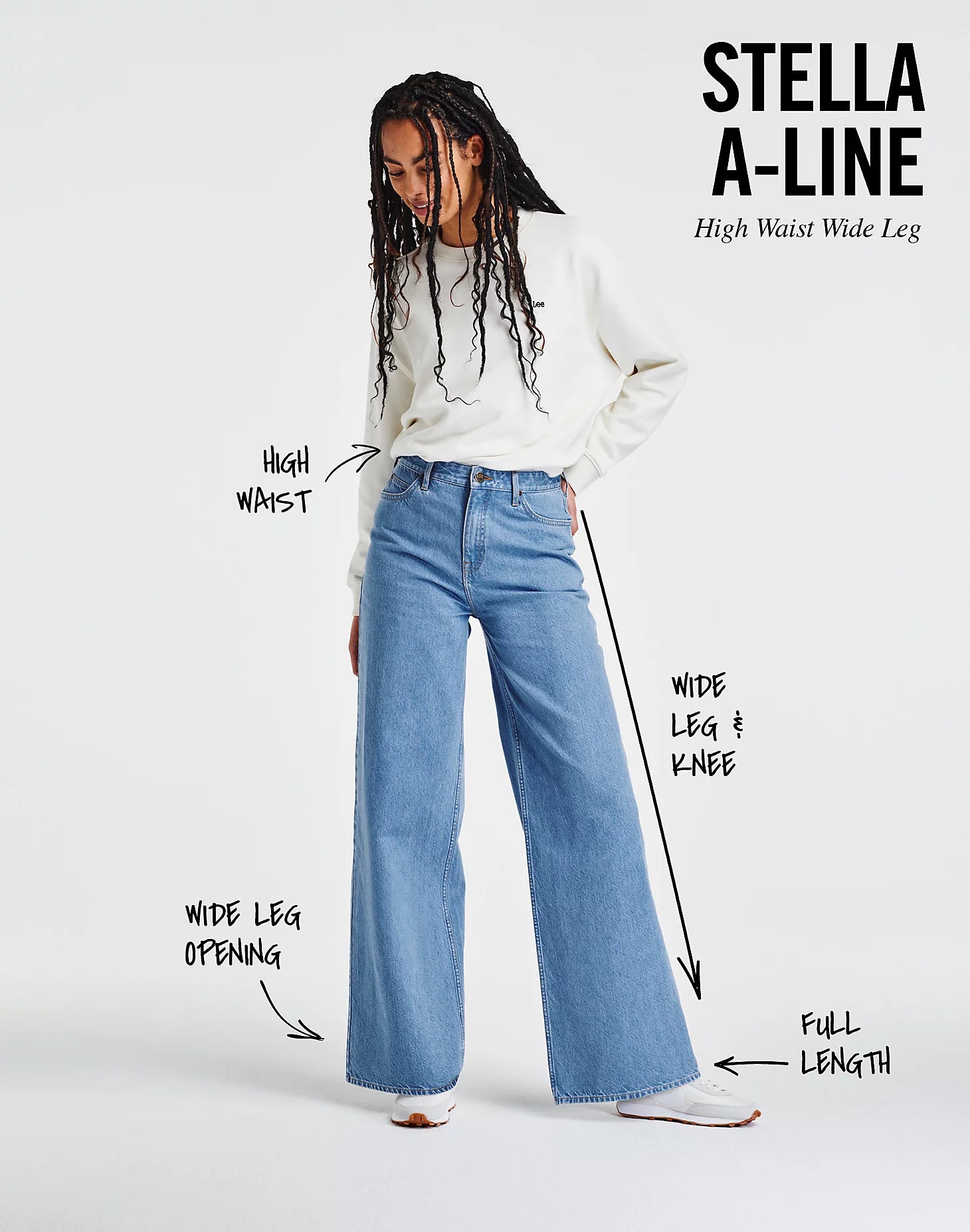 LEE STELLA A LINE A-Line Hose - Jet Ink Black - 112338443 von LEE