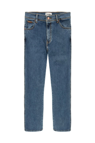 WRANGLER TEXAS stonewash Straight Jeans - Seabreeze Indigo Denim - W12133010