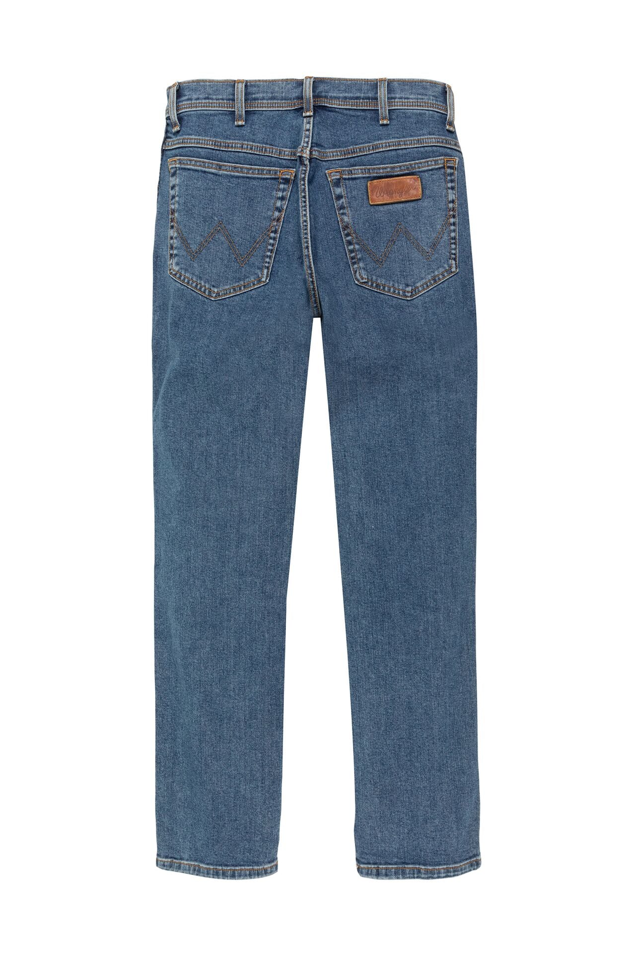 WRANGLER TEXAS stonewash Straight Jeans - Seabreeze Indigo Denim - W12133010 von Wrangler