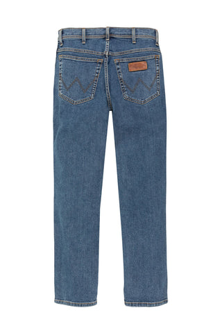 WRANGLER TEXAS stonewash Straight Jeans - Seabreeze Indigo Denim - W12133010