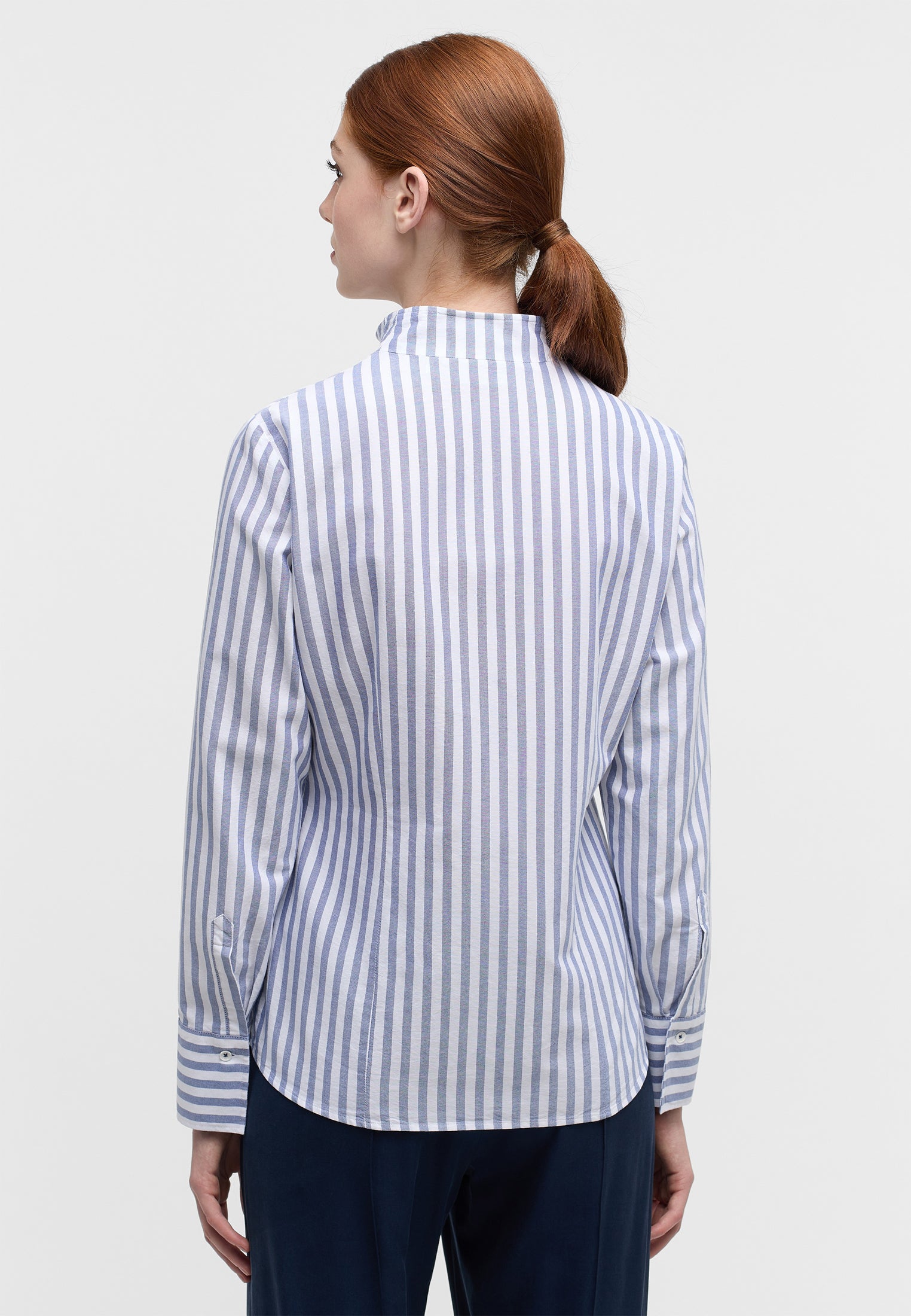 ETERNA REGULAR FIT OXFORD SHIRT - Ocean Mist Stripe - 6028-19-D266 von Eterna