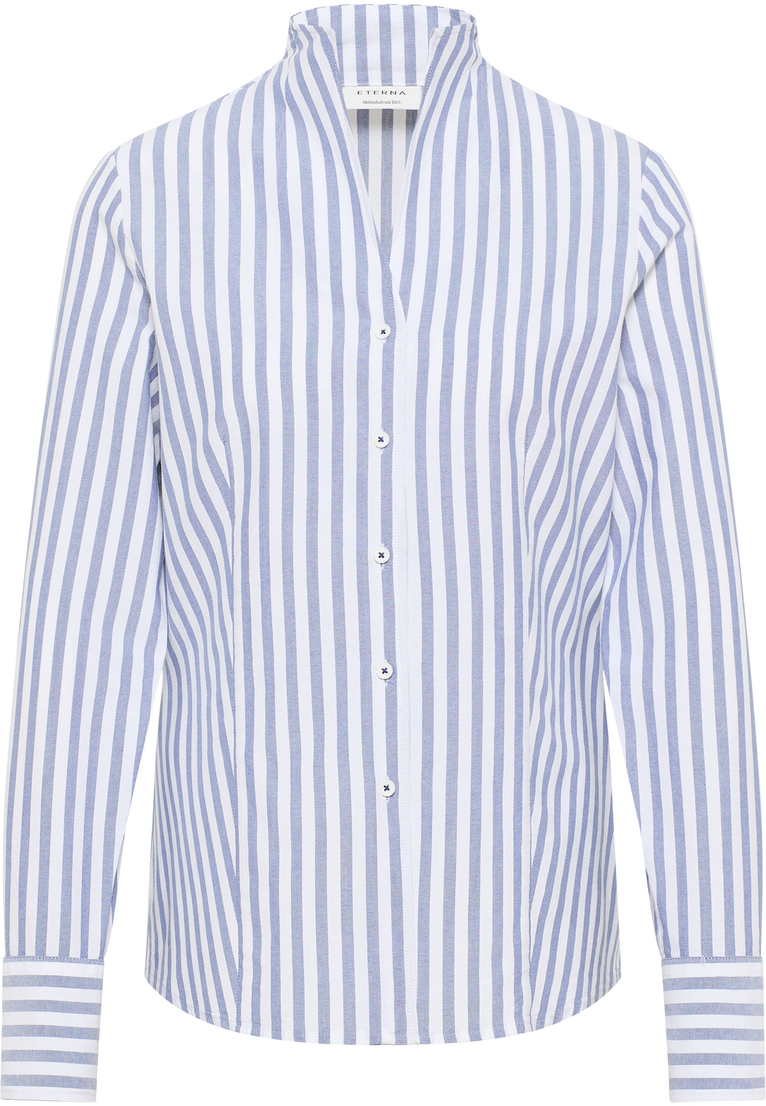 ETERNA REGULAR FIT OXFORD SHIRT - Ocean Mist Stripe - 6028-19-D266 von Eterna