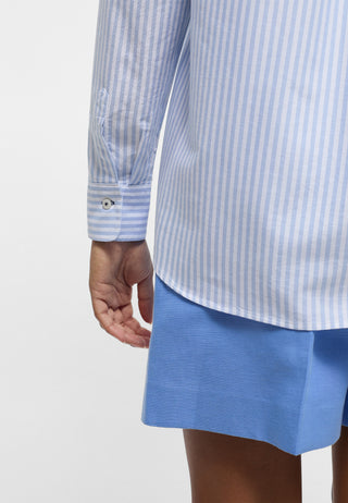ETERNA REGULAR FIT Langarmhemd - Sky Pinstripe Light - 6008-12-D935