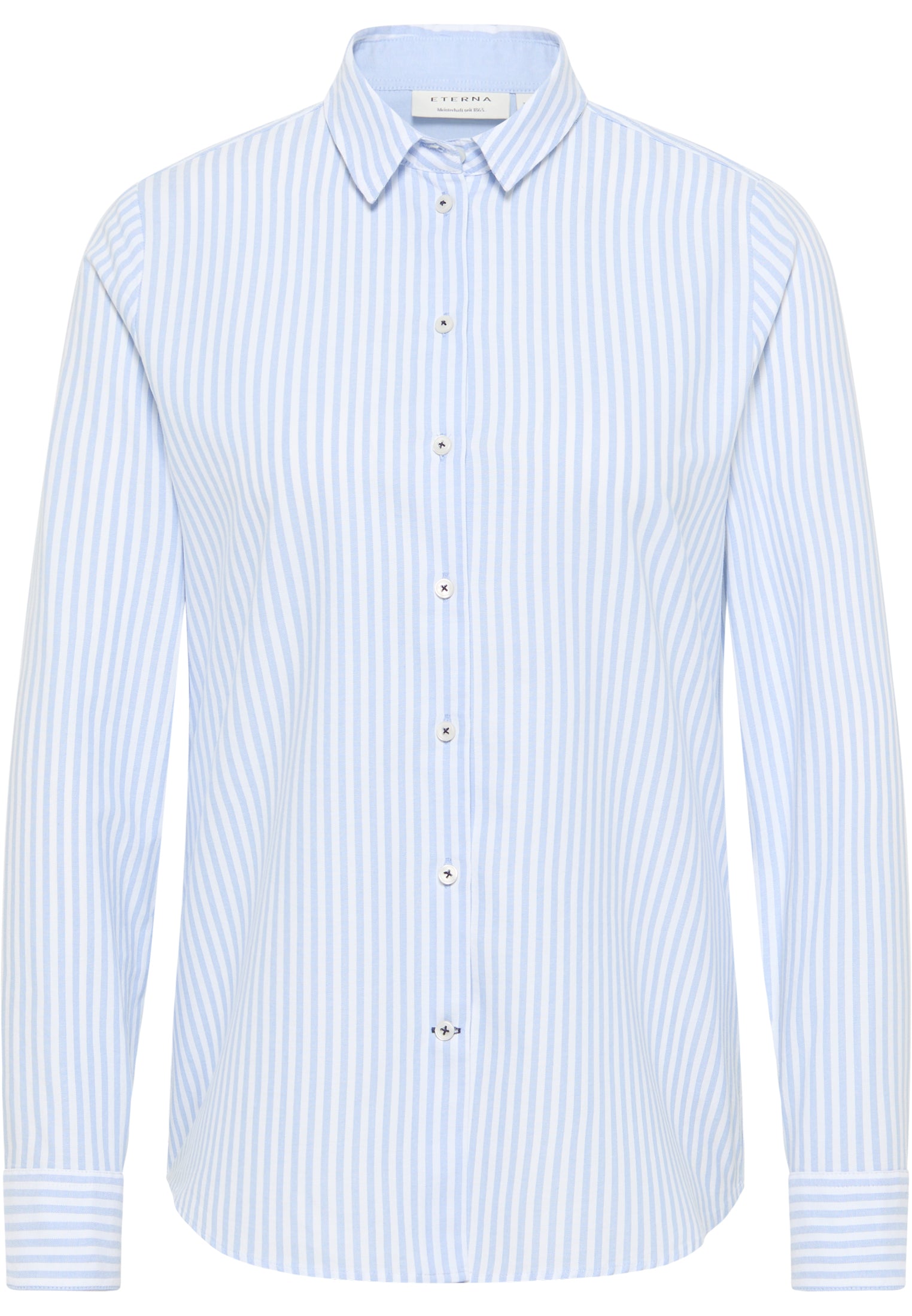 ETERNA REGULAR FIT Langarmhemd - Sky Pinstripe Light - 6008-12-D935