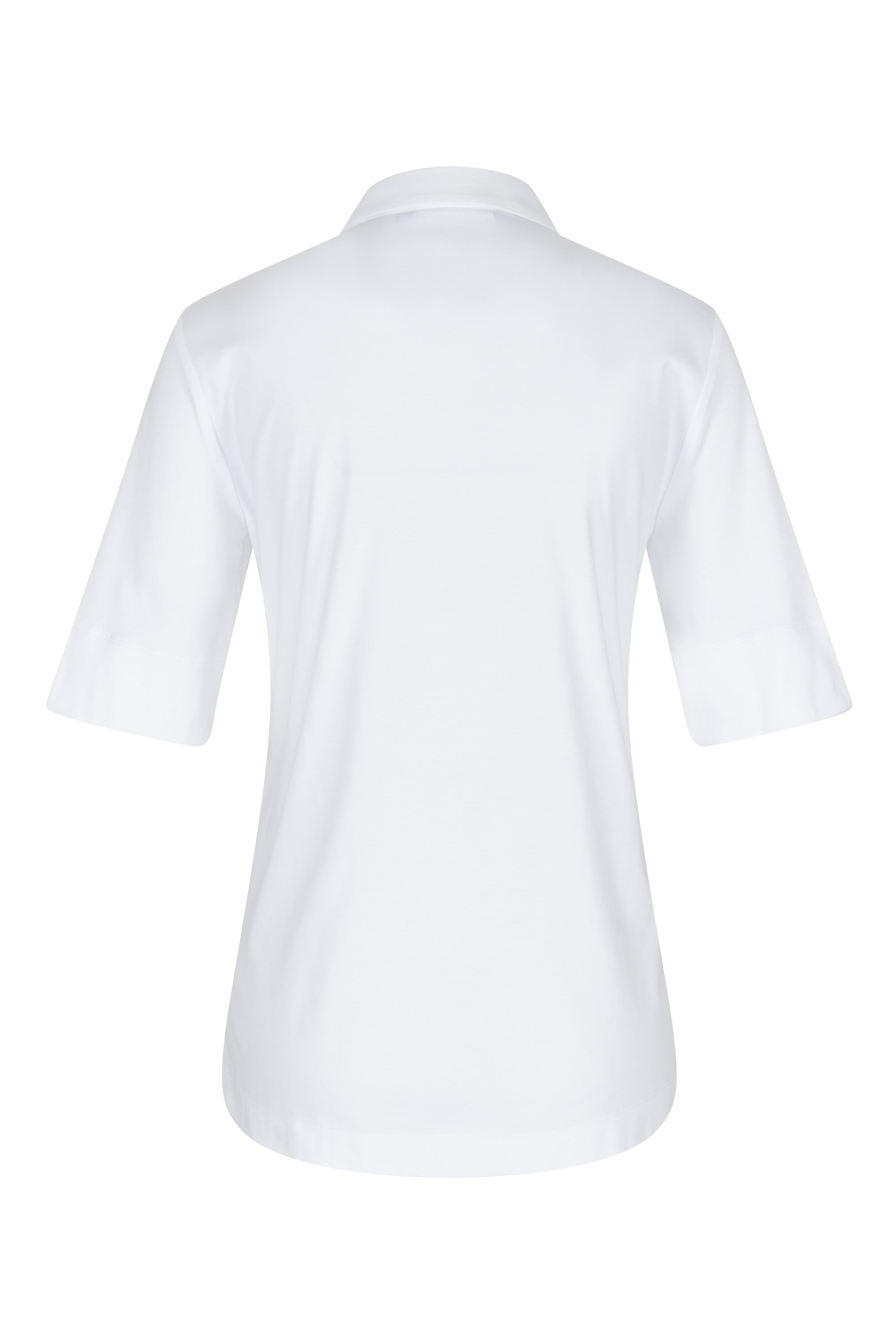 ETERNA FITTED Kurzarm Bluse weiss stretch 5158-00-H554 - JERSEY SHIRT von Eterna