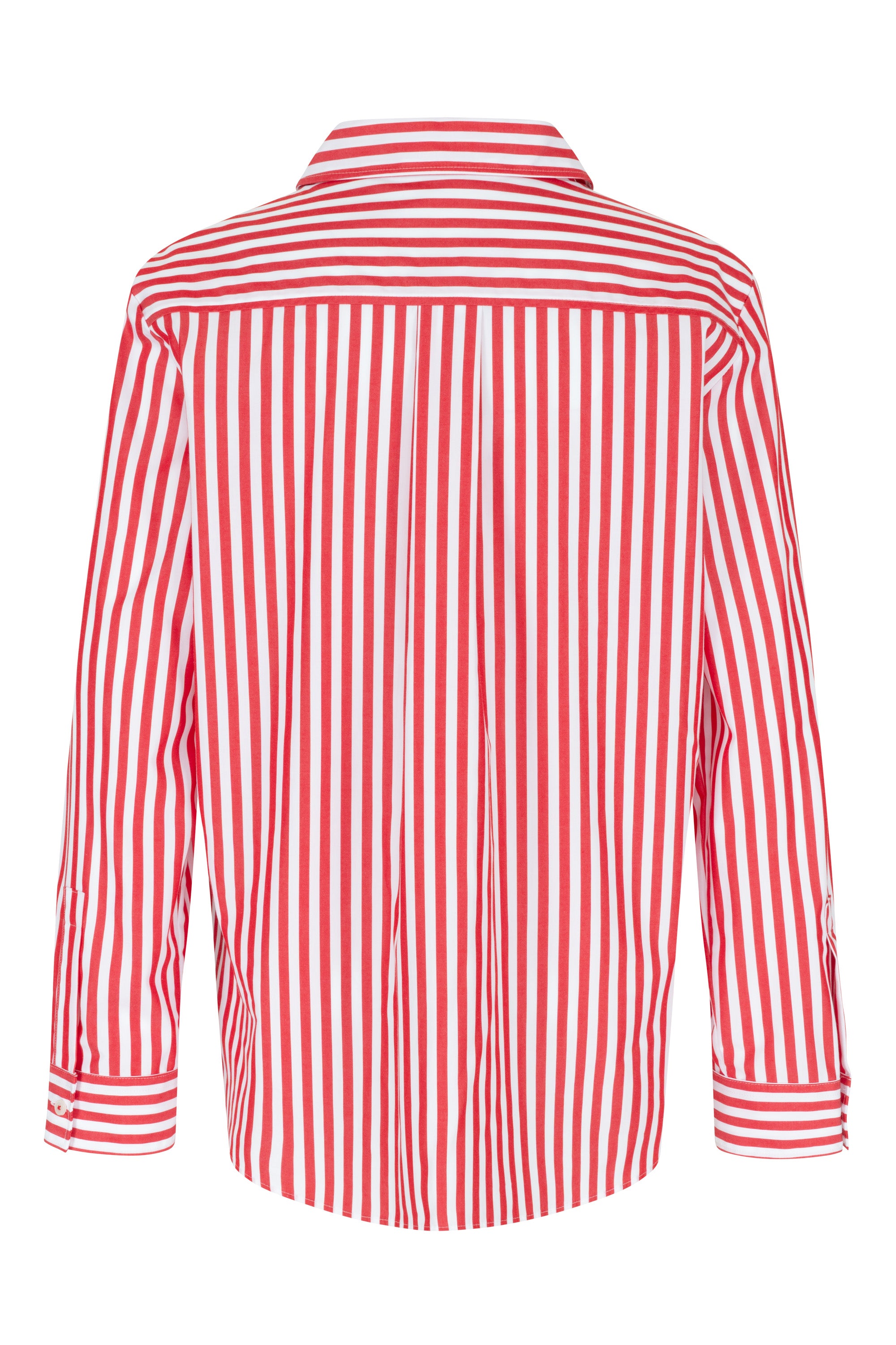 ETERNA REGULAR FIT Langarm Bluse rot gestreift 6366-50-D456 von Eterna