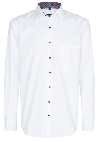 ETERNA COMFORT FIT Langarm Hemd - Ivory Skyline - 1300-00-E149