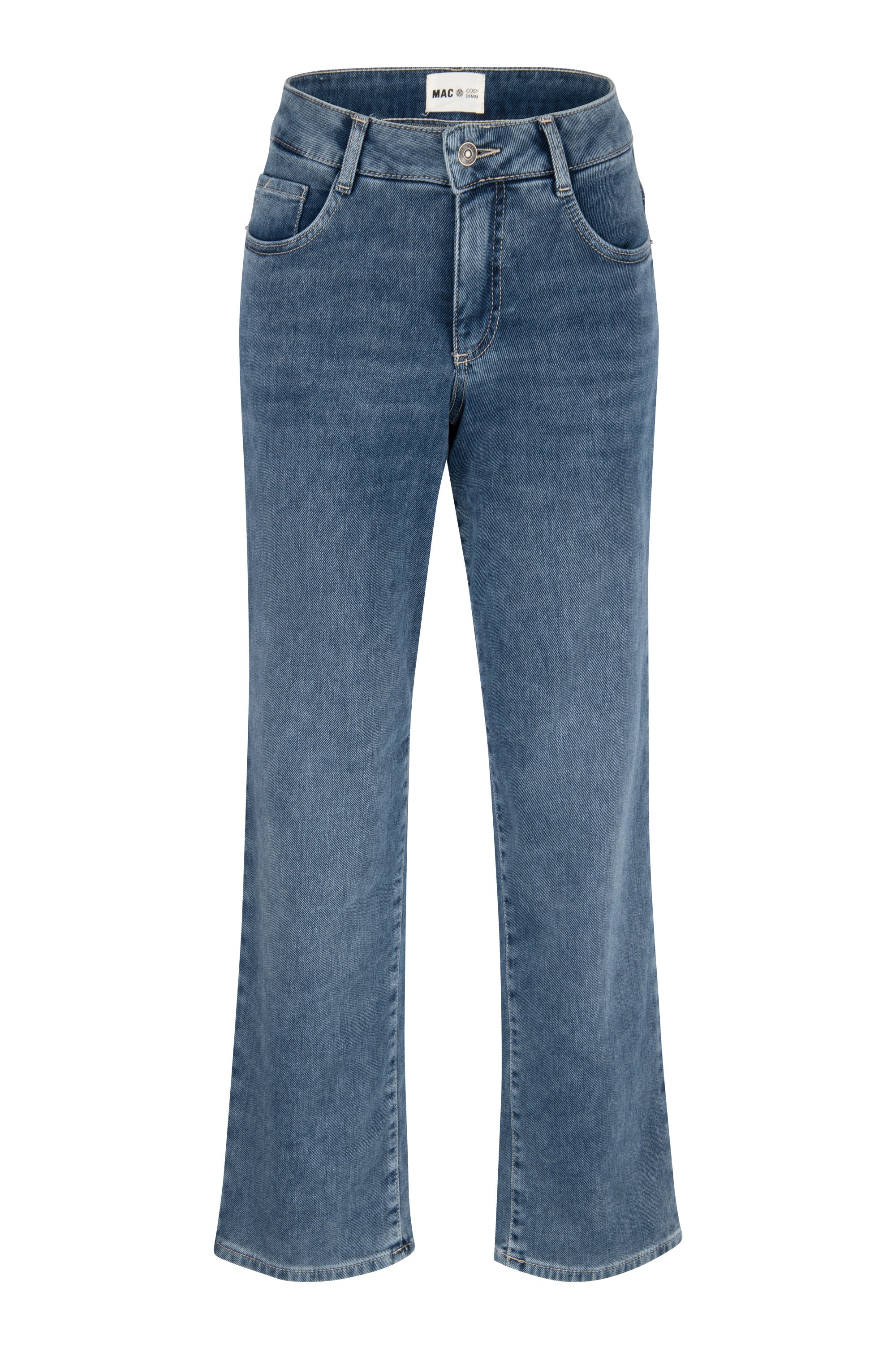 MAC GRACIA Straight Jeans - Ocean Mist Blue - 5381-90-0354-D521