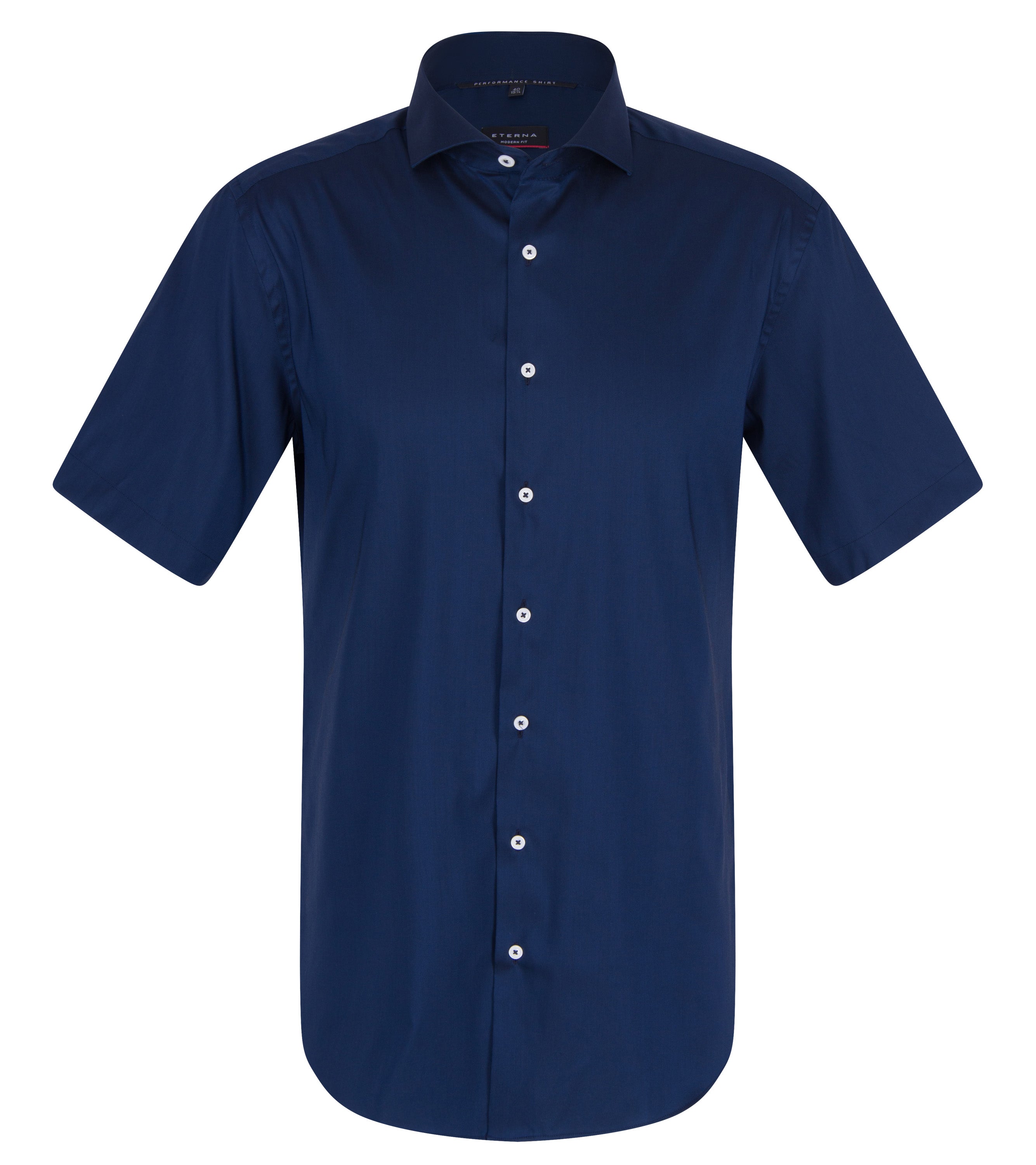 ETERNA MODERN FIT Performance Shirt Kurzarm Hemd - Midnight Atlantic Blue - 3377-19-C17V