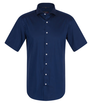 ETERNA MODERN FIT Performance Shirt Kurzarm Hemd - Midnight Atlantic Blue - 3377-19-C17V