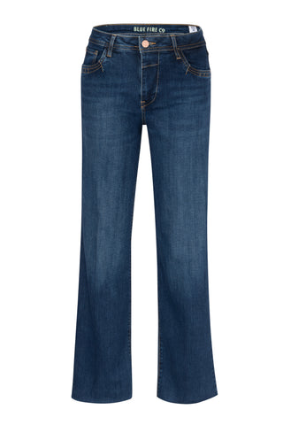 BLUE FIRE Judy Wide-Leg Jeans - Deep Midnight Navy - 1156.4242