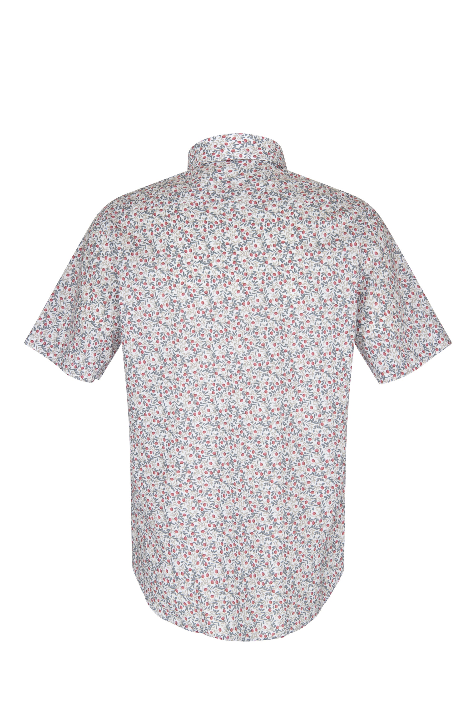 BRAX DAN P Kurzarm Hemd magenta print 74411900 74-0034-84