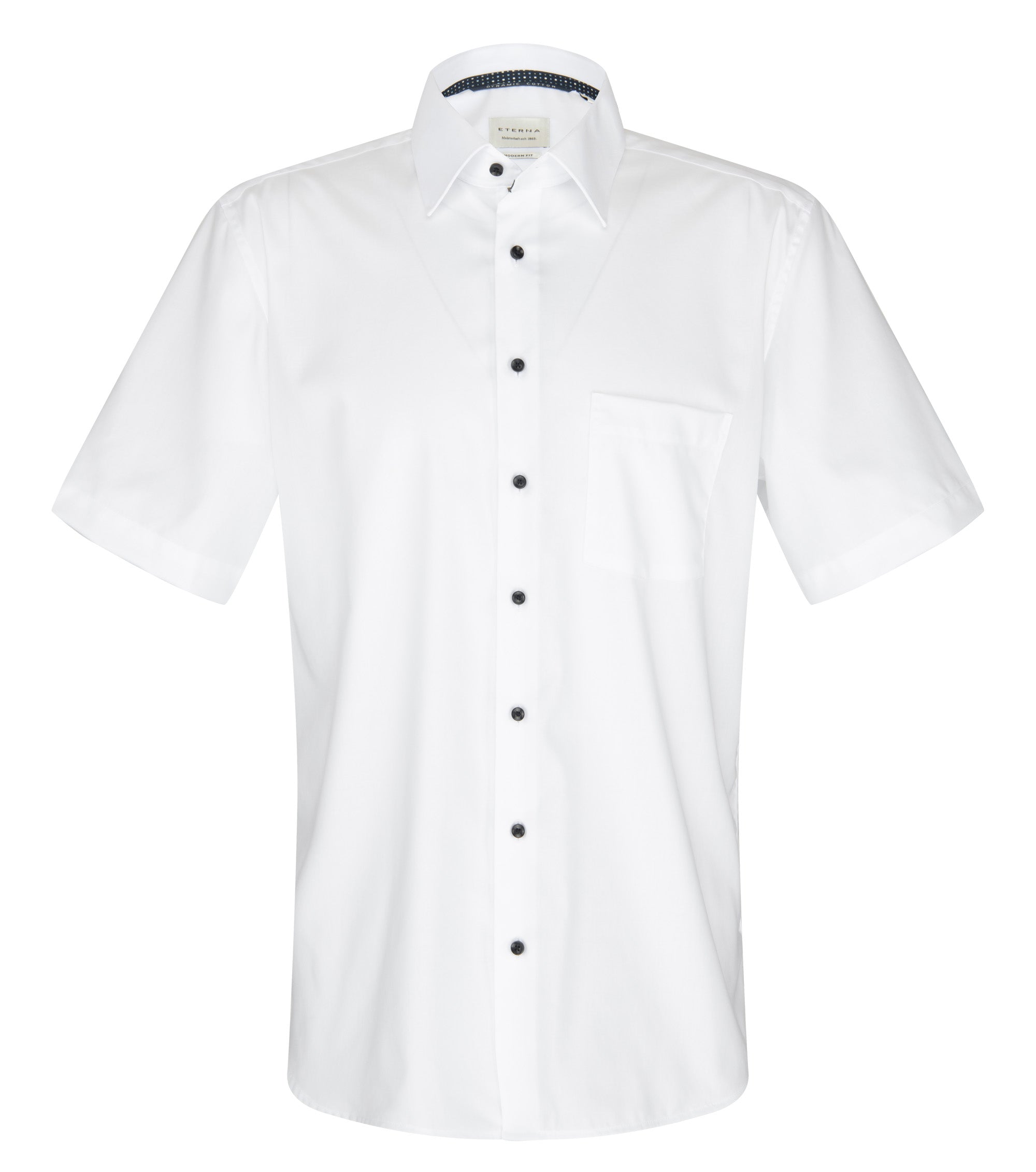 ETERNA COMFORT FIT Kurzarm Hemd weiss twill 1446-00-K181 - Dynamic Cotton