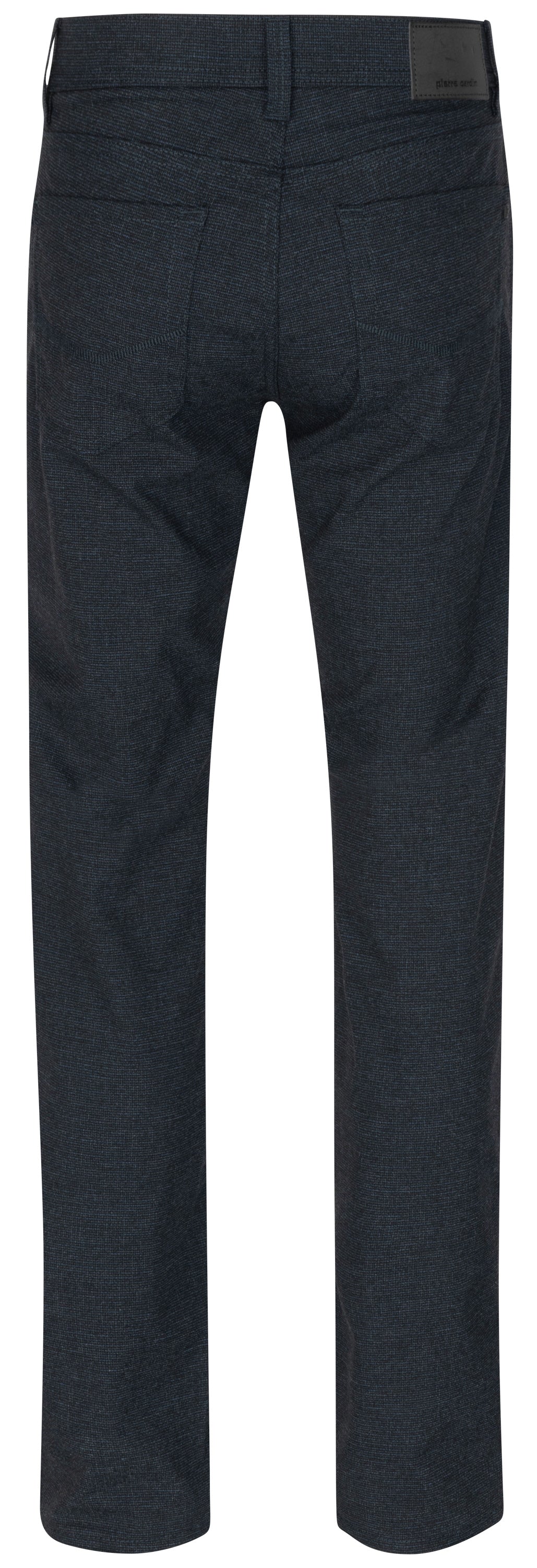 PIERRE CARDIN LYON TAPERED - Midnight Herringbone Navy - 34540 1031.6321