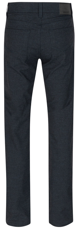 PIERRE CARDIN LYON TAPERED - Midnight Herringbone Navy - 34540 1031.6321