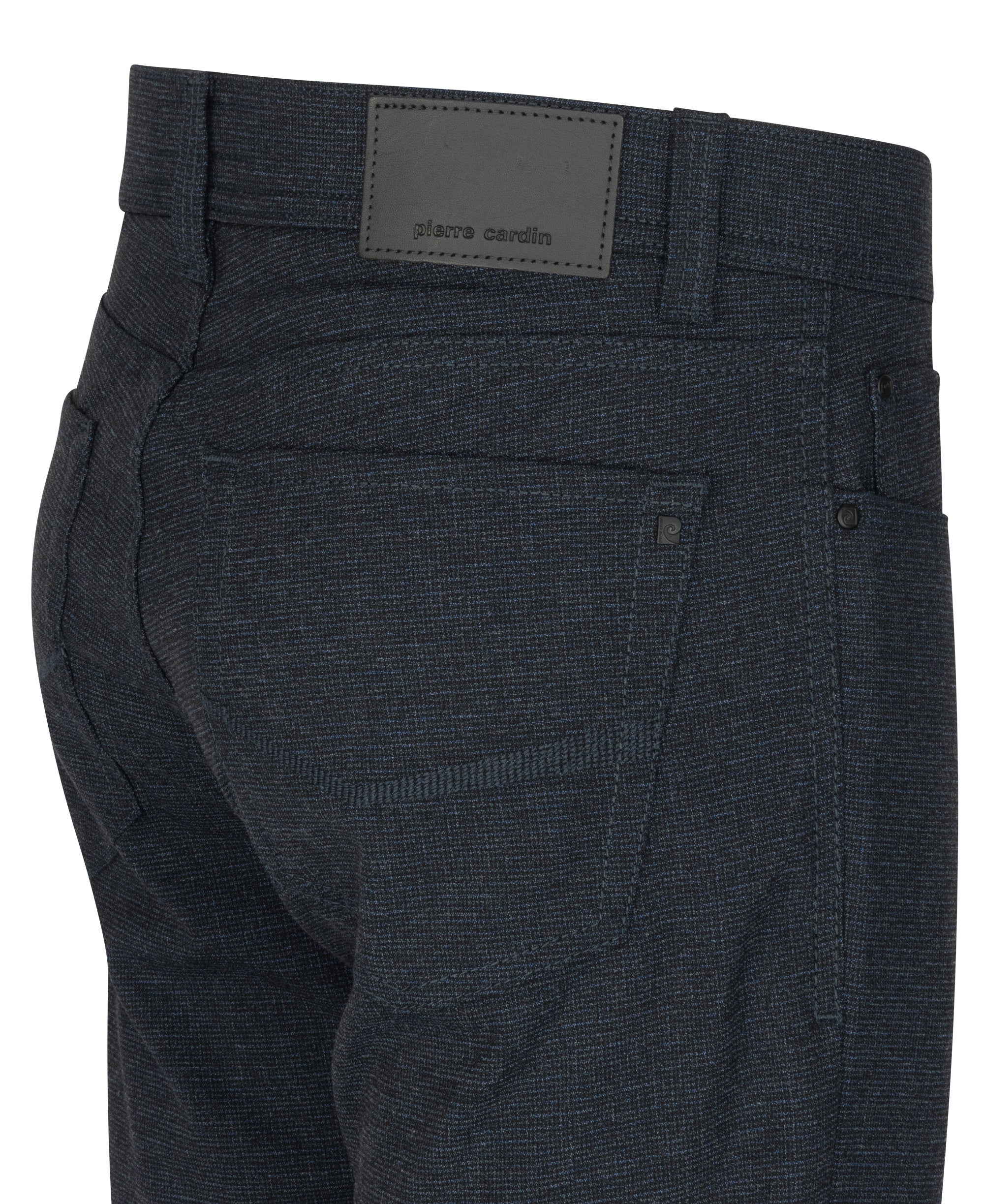 PIERRE CARDIN LYON TAPERED - Midnight Herringbone Navy - 34540 1031.6321 von Pierre Cardin