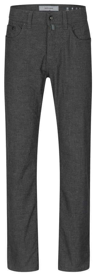 PIERRE CARDIN Lyon Tapered Hose - Charcoal Microgrid - 34540 1031.9102