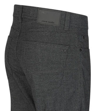 PIERRE CARDIN Lyon Tapered Hose - Charcoal Microgrid - 34540 1031.9102
