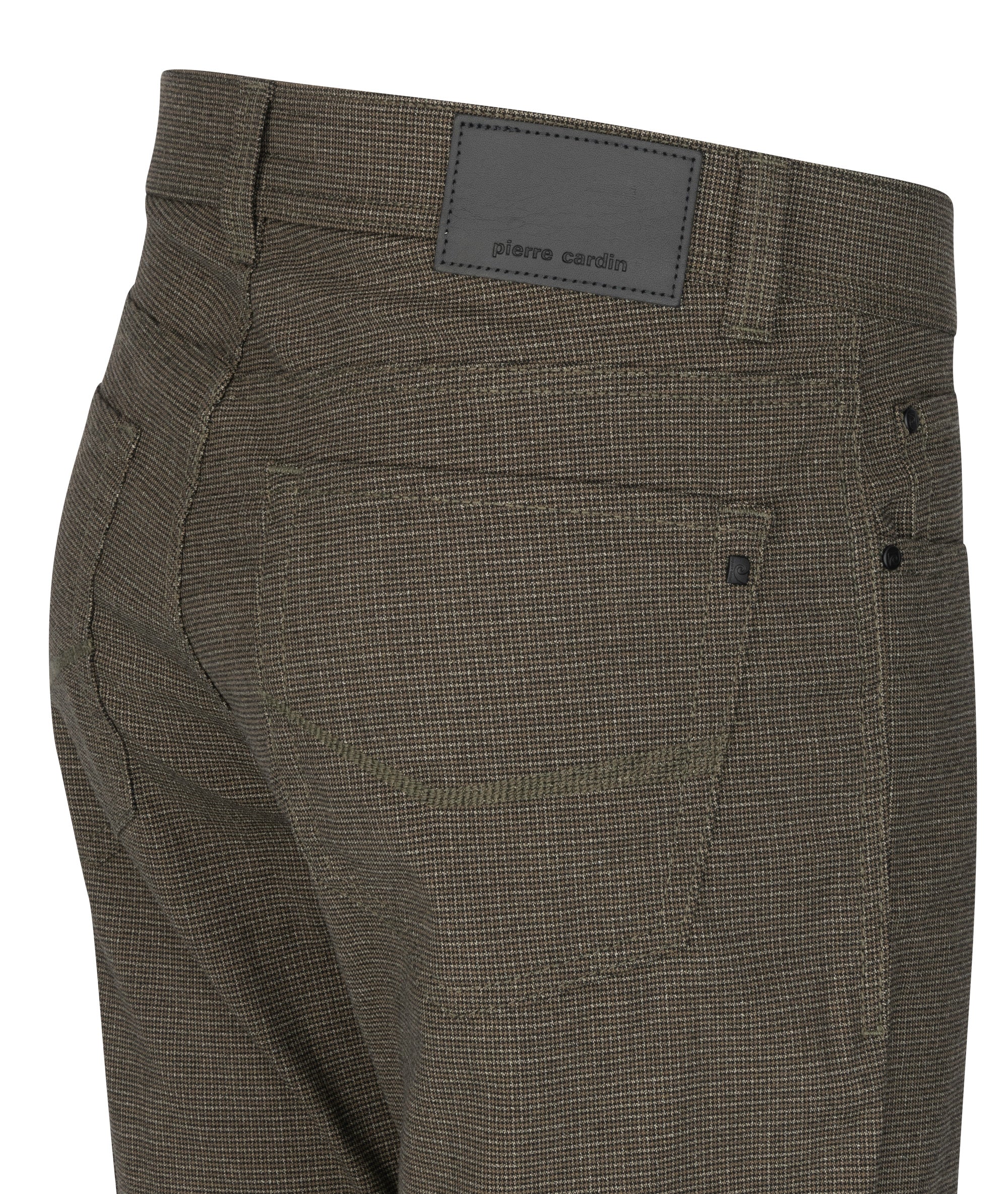 PIERRE CARDIN Lyon Tapered Hose - Wood Thrush Olive - 34540 1031.8016 von Pierre Cardin