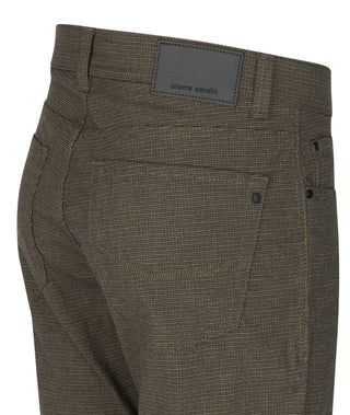 PIERRE CARDIN Lyon Tapered Hose - Wood Thrush Olive - 34540 1031.8016