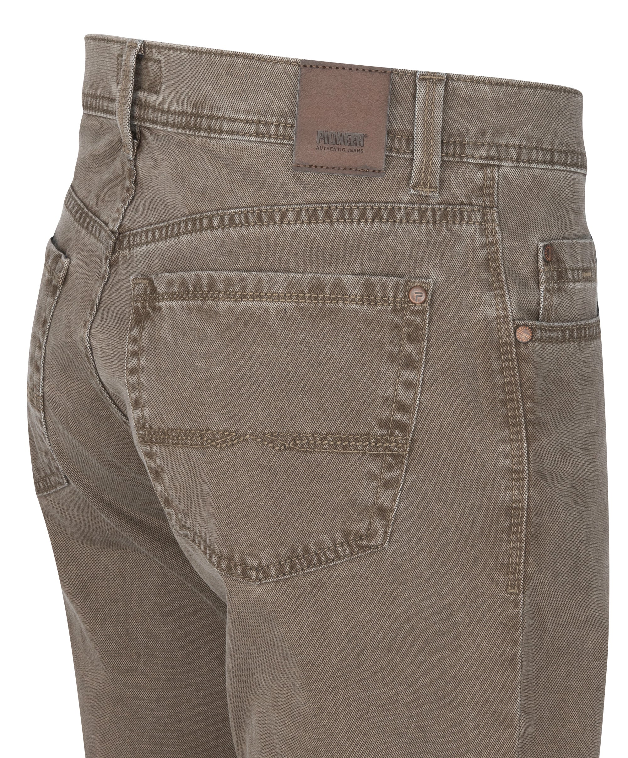 PIONEER Rando Five Pocket - Washed Taupe Brown - 16801 3754.8200 von Pioneer