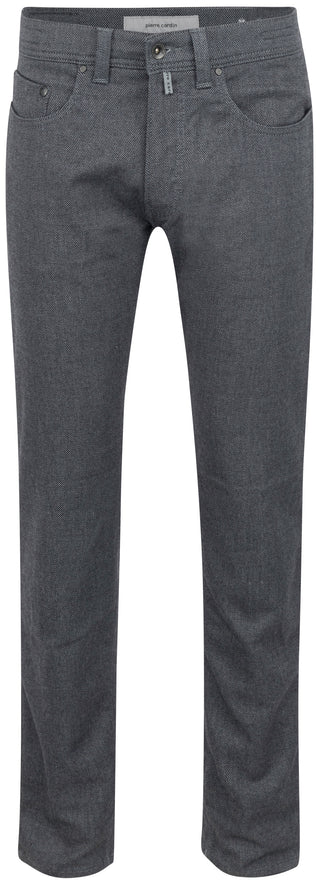 PIERRE CARDIN LYON TAPERED Hose - Dark Slate Herringbone - 34540 1033.9314