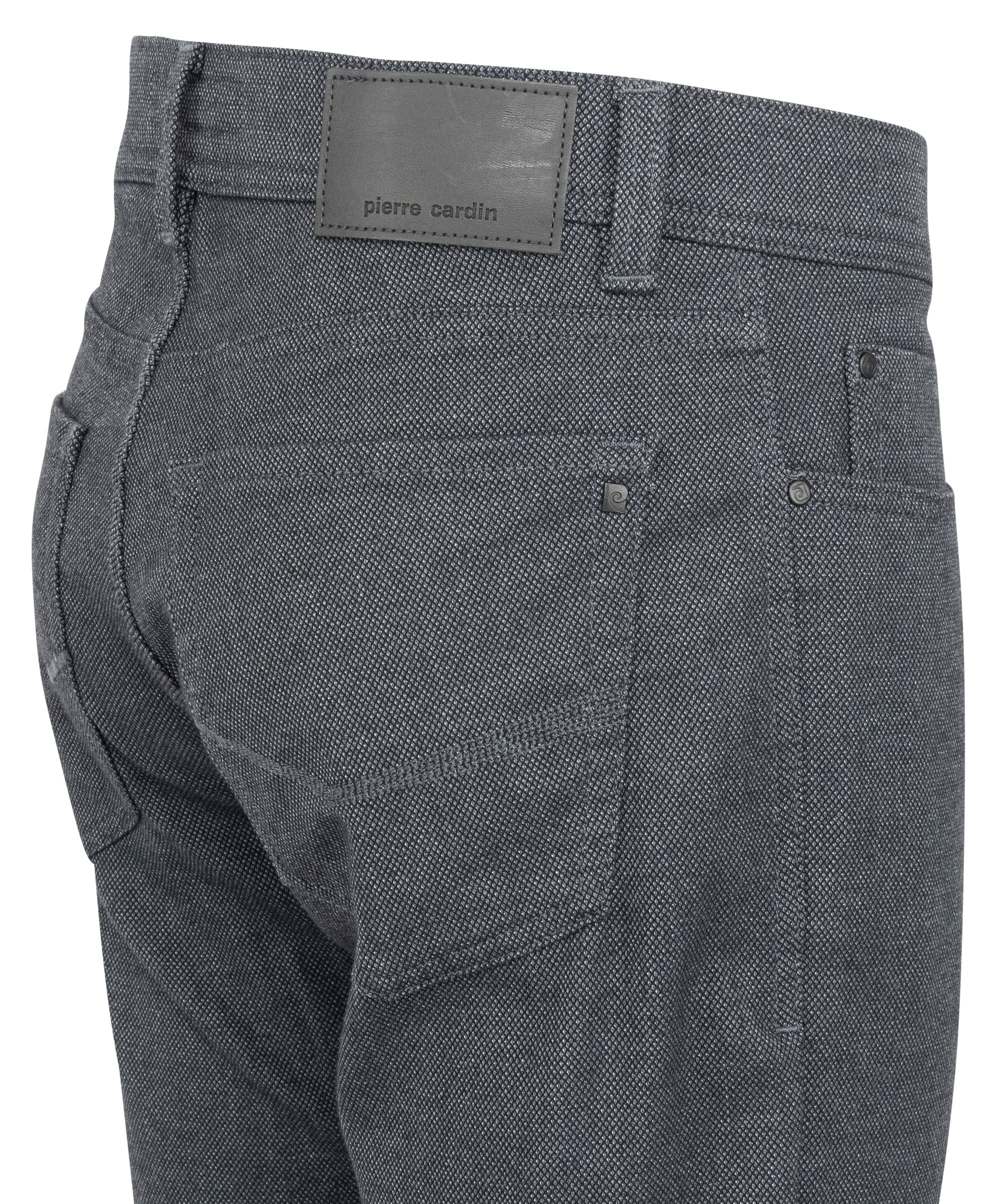 PIERRE CARDIN LYON TAPERED Hose - Dark Slate Herringbone - 34540 1033.9314 von Pierre Cardin
