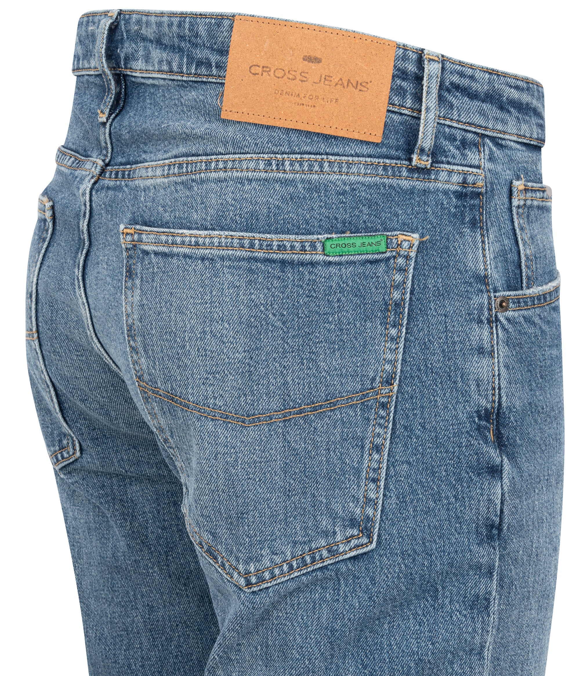 CROSS JEANS DAMIEN Jeans - Coastal Vintage Blue - E198-080 von Cross Jeans