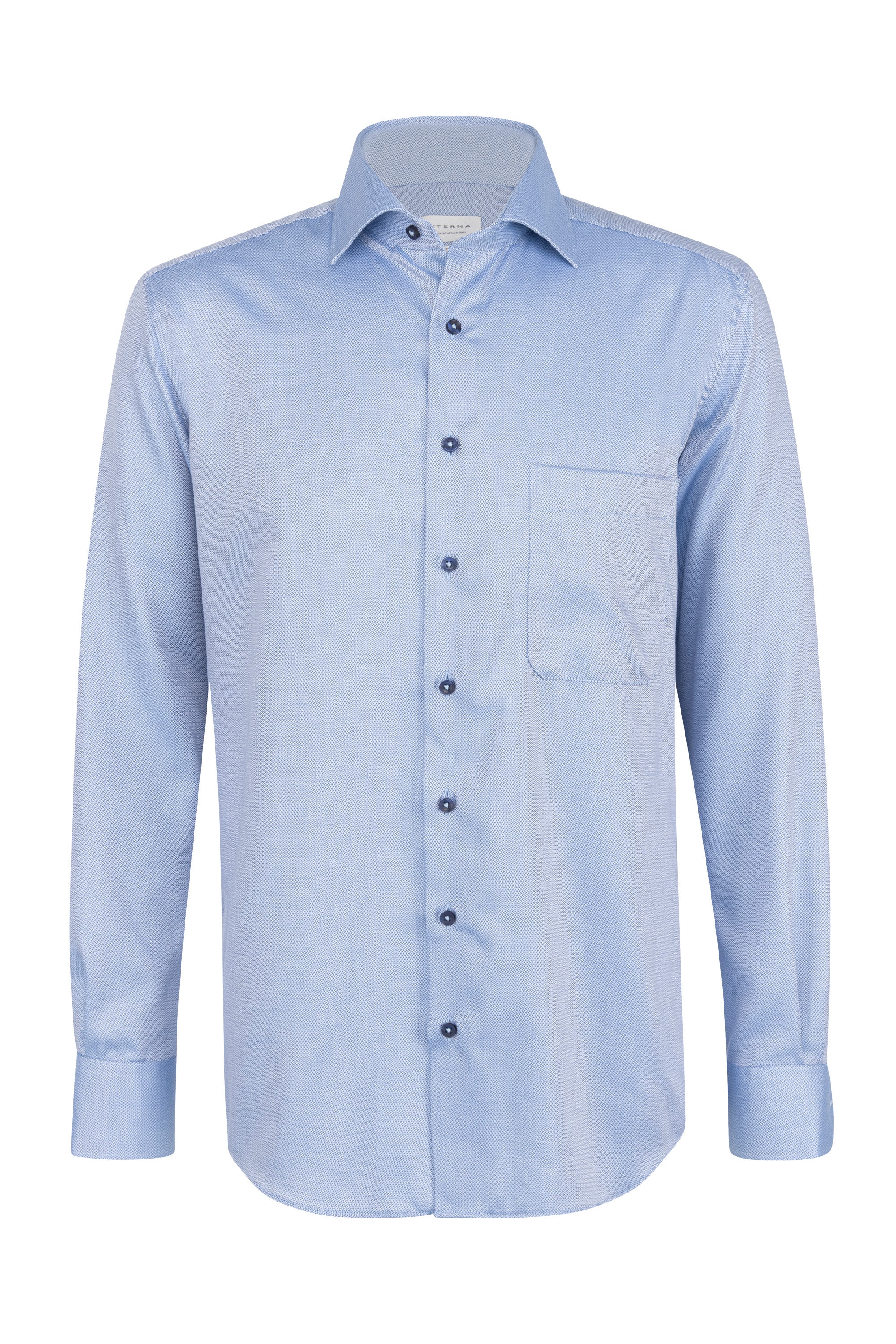ETERNA COMFORT FIT Langarm Hemd - Misty Sky Blue - 3475-14-E19K