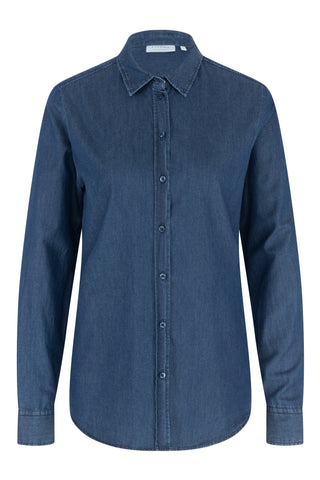 ETERNA REGULAR FIT Bluse - Slate Indigo Blue - 5512-17-D320