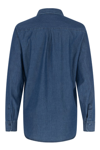 ETERNA REGULAR FIT Bluse - Slate Indigo Blue - 5512-17-D320