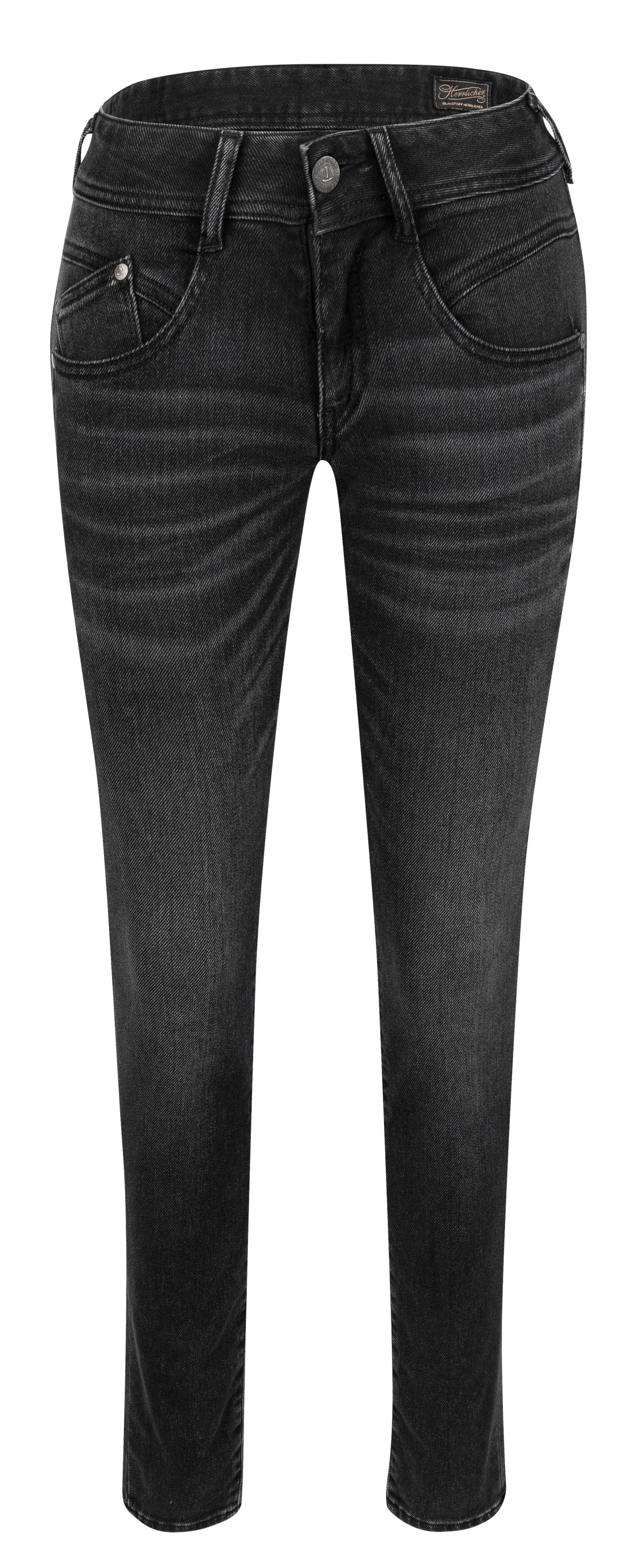 HERRLICHER GILA Slim Organic Denim Thermo - Night Worn Black - 5606-OD333-950