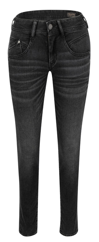 HERRLICHER GILA Slim Organic Denim Thermo - Night Worn Black - 5606-OD333-950