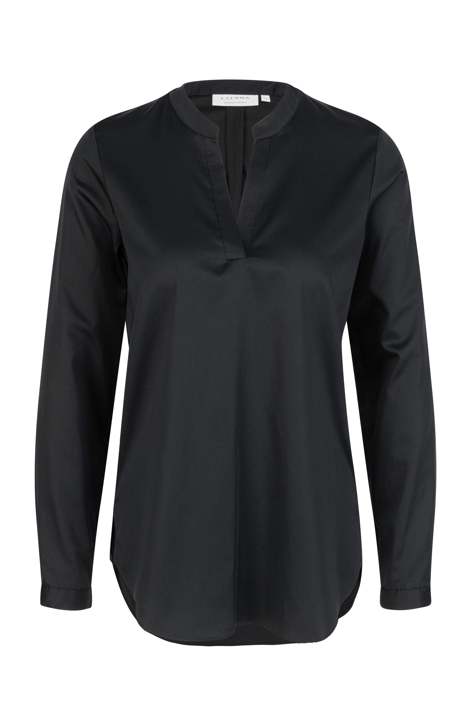 ETERNA LOOSE FIT Bluse - Midnight Satin Black - 5352-39-D931