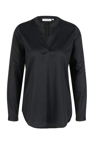ETERNA LOOSE FIT Bluse - Midnight Satin Black - 5352-39-D931