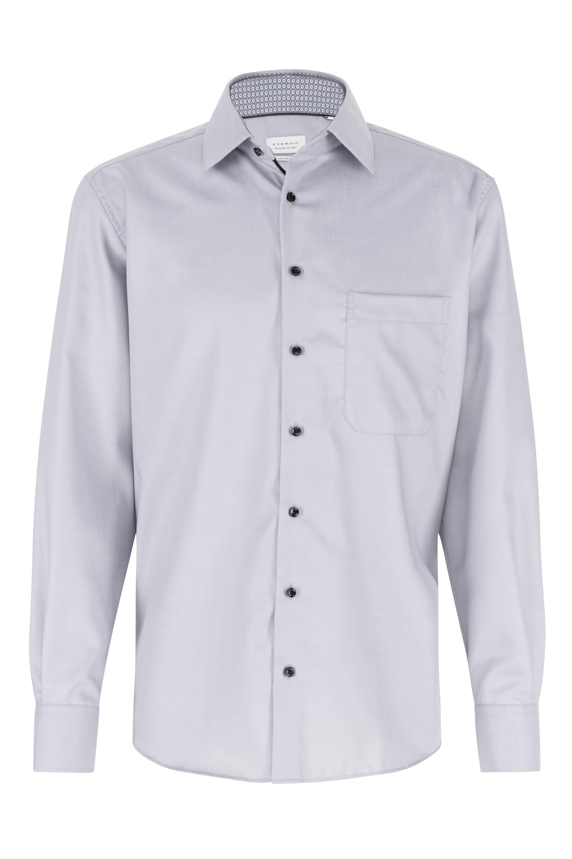 ETERNA COMFORT FIT Langarm Hemd grau schusslancé 1007-31-E141
