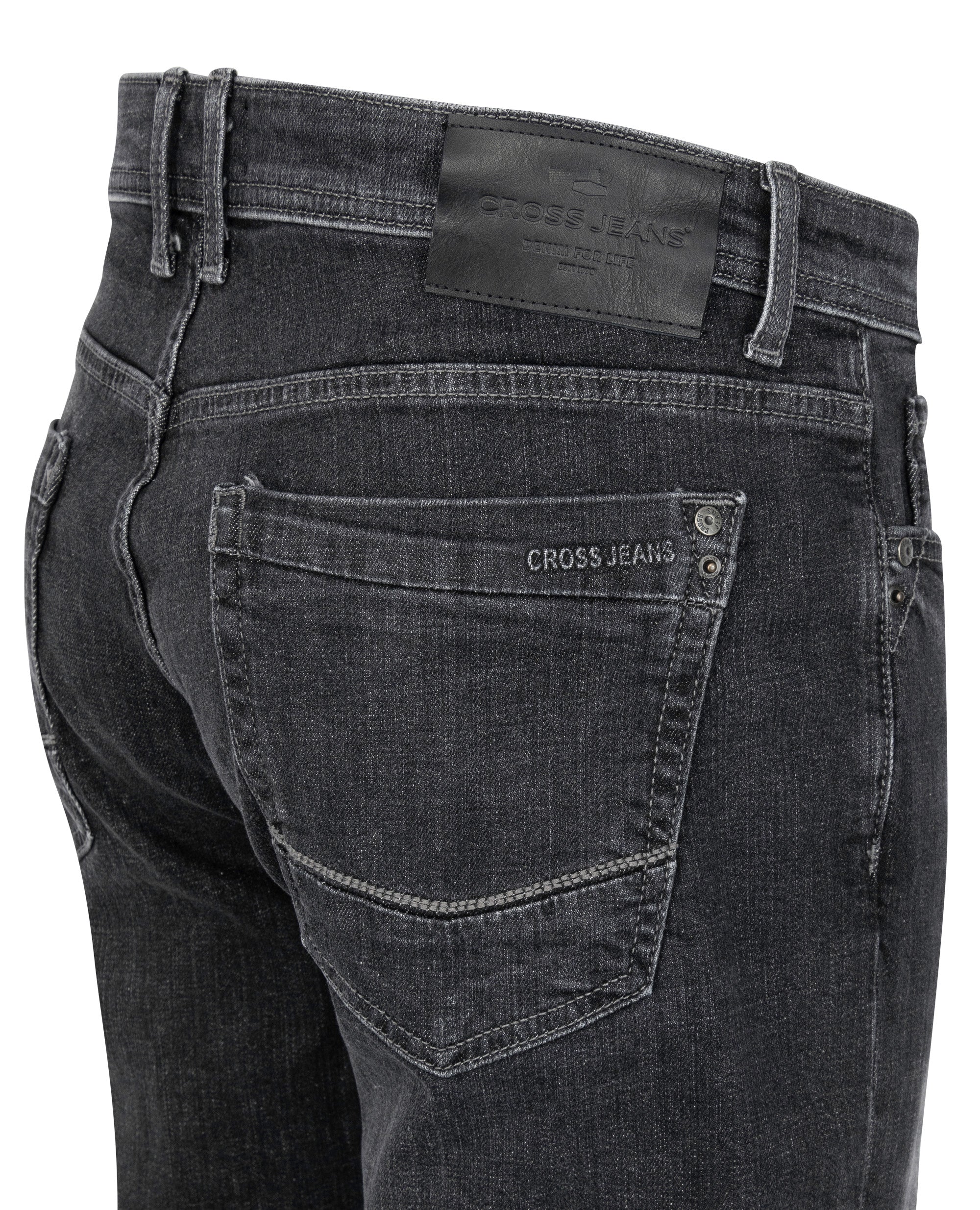 CROSS JEANS Antonio Five Pocket - Charcoal Storm Denim - E161-309 von Cross Jeans