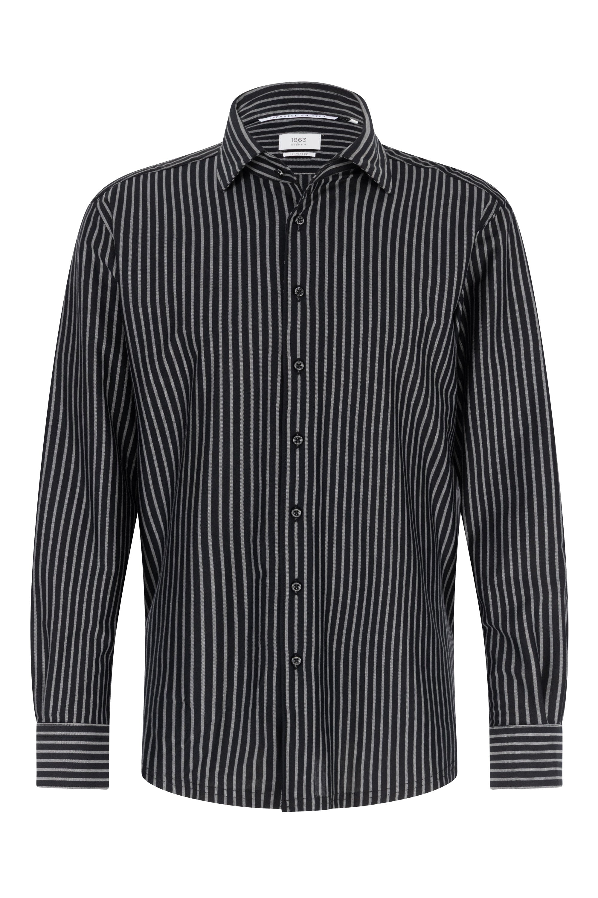 ETERNA 1863 Comfort Fit Langarm Hemd - Midnight Pinstripe - 1225-38-LSK1