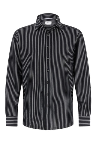 ETERNA 1863 Comfort Fit Langarm Hemd - Midnight Pinstripe - 1225-38-LSK1
