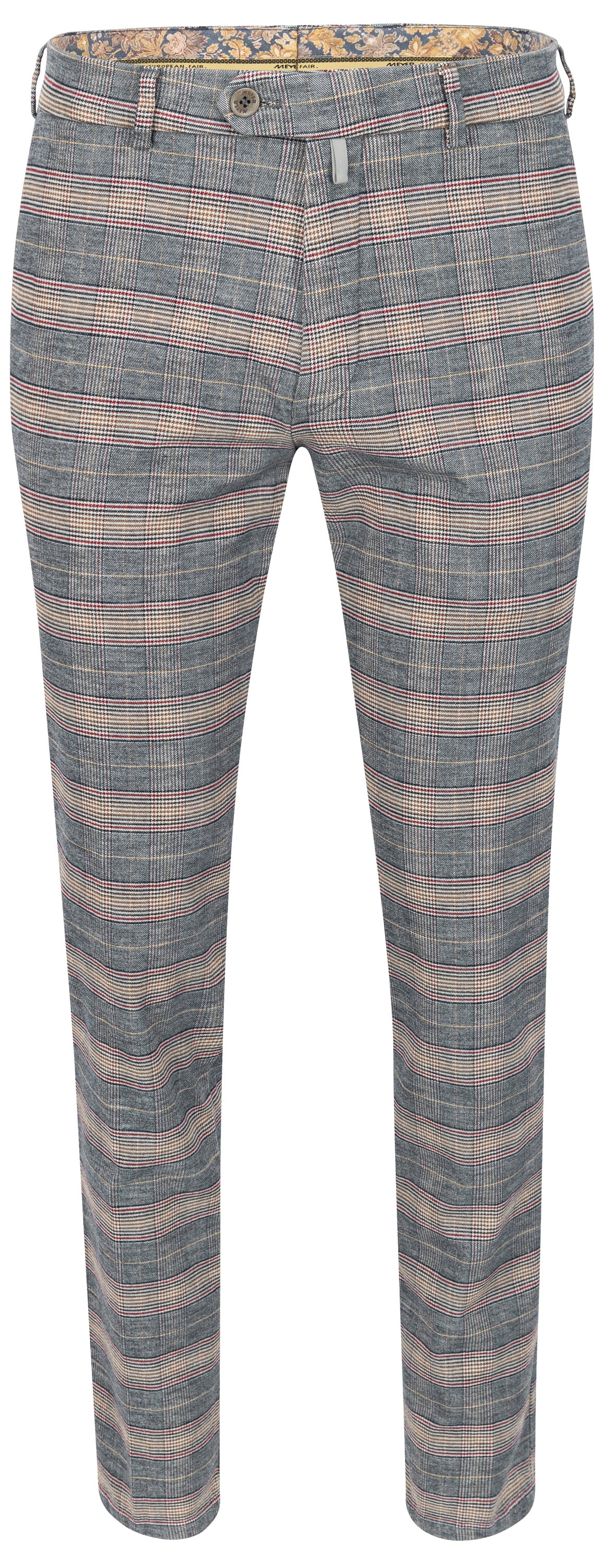 MEYER HOSEN Bonn Chino - Harbor Tartan Beige - Bonn 2-8604-42