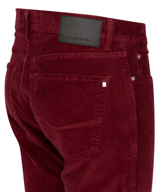 PIERRE CARDIN LYON TAPERED Stoffhose - Crimson Bordeaux Cord - 34540 3006.4307