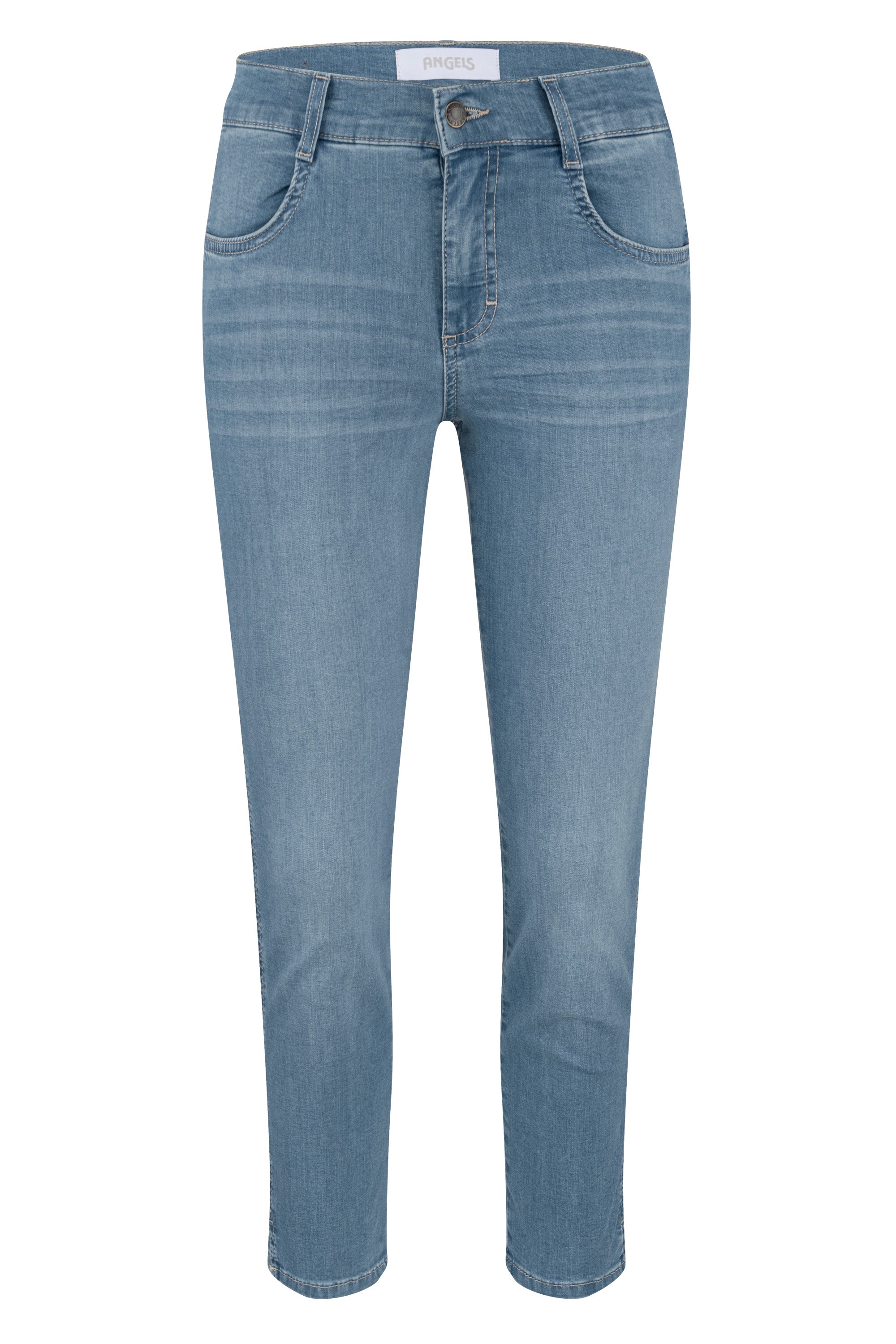ANGELS JEANS Cici Crop Slit Jeans - Coastal Breeze Blue - 332 345200.3458