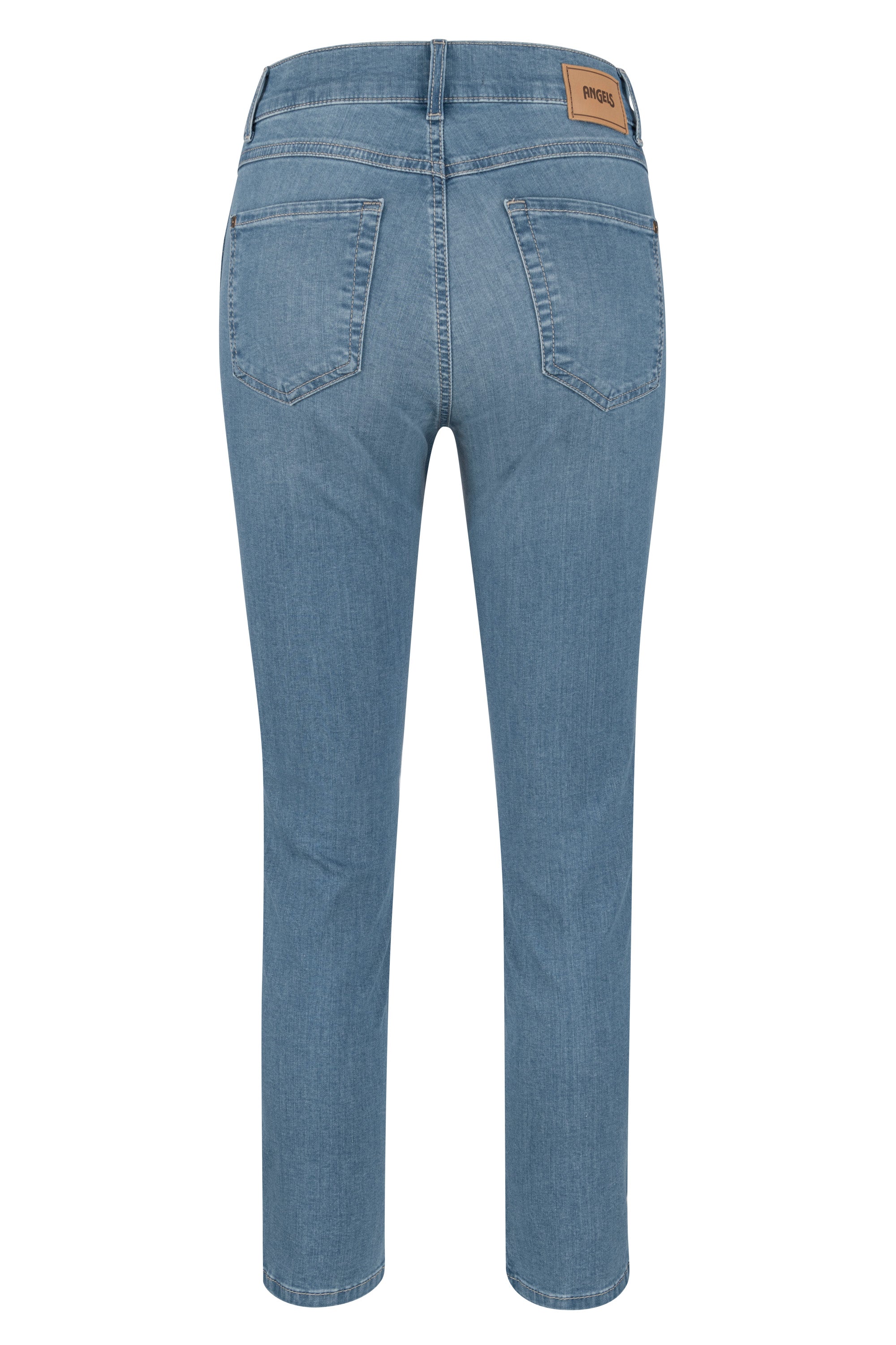 ANGELS JEANS Cici Crop Slit Jeans - Coastal Breeze Blue - 332 345200.3458