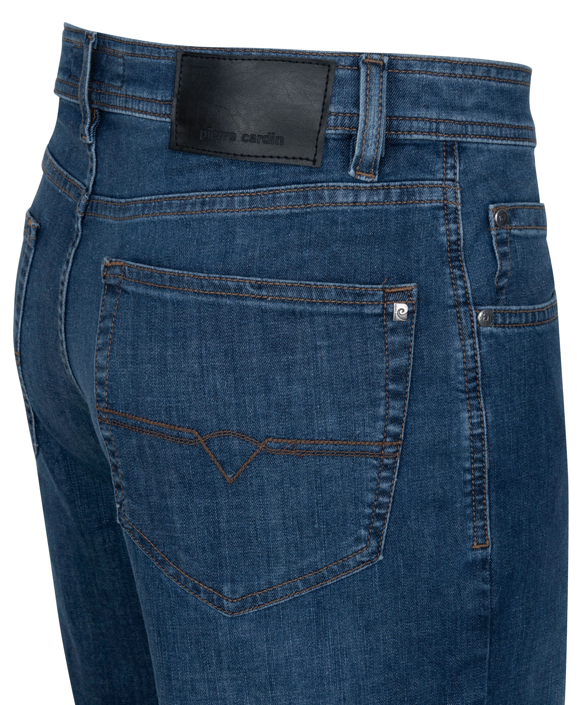 PIERRE CARDIN Dijon Five Pocket - Indigo Wash Air - 32310 7731.6822 von Pierre Cardin