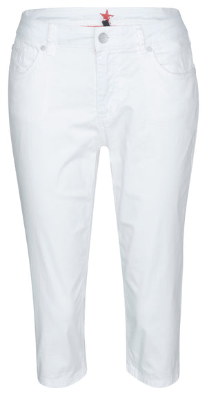 BUENA VISTA Angela Five Pocket - Bright Ivory Denim - 2305 B5824 4003.2495