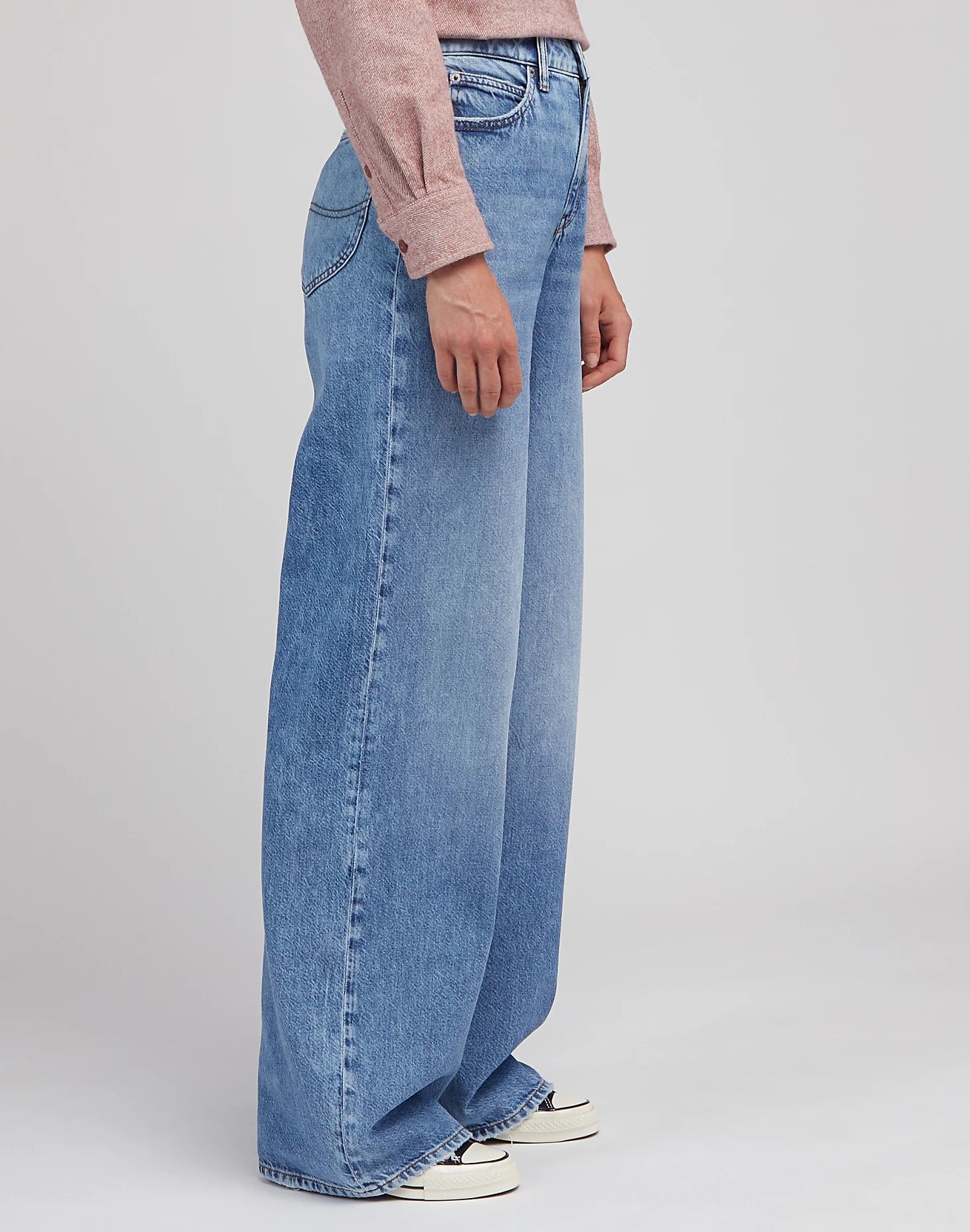 LEE STELLA A LINE take the hint WIDE LEG Schlaghose - Ocean Washway - 112346641 von LEE