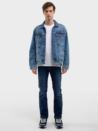 BIG STAR TERRY Five-Pocket - Coastal Indigo Wash - 110762499.499