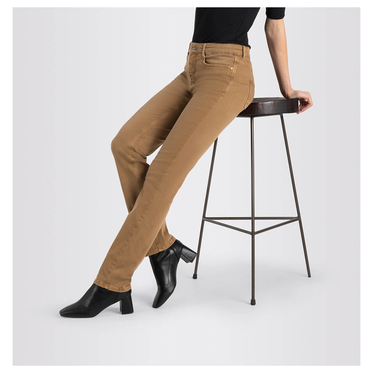 MAC MELANIE Jeans - Toffee Amber Brown - 5040-00-0389-255W von MAC